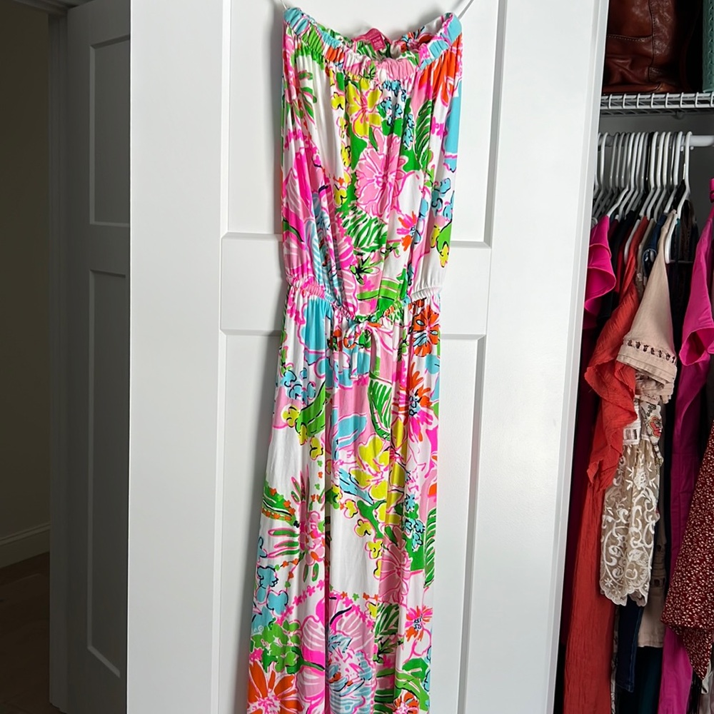 Lilly Pulitzer strapless maxi dress size XS